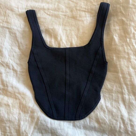 BNWOT Aritzia Babaton Sculpt Knit Bustier Tank - size xxs - Picture 1 of 6